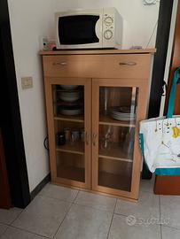 Mobiletto ingresso cucina buffet vetrina