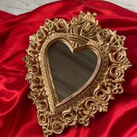 Cuore sacro con specchio cm.24x28