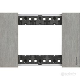 placche BTicino living now acciaio spazzolato