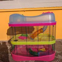 Gabbia 3 piani per criceto