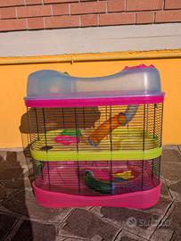 Gabbia 3 piani per criceto