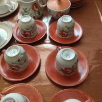 servizio da caffè da 10 in porcellana decorata