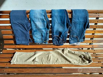 Pantaloni jeans ragazzo 11-12 anni