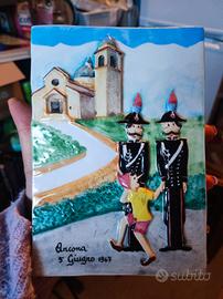 Quadretto in ceramica lauretana 