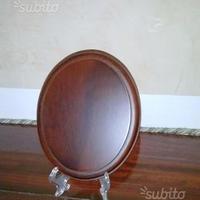 Ovale 10 x 14 in legno noce