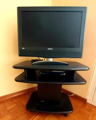 TV Thomson con carrello porta TV, nero, nuovo