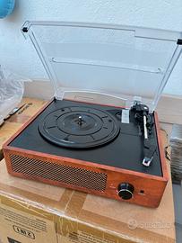 Giradischi Wireless Bluetooth con casse integrate
