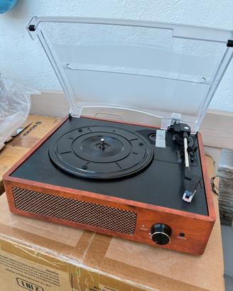 Giradischi Wireless Bluetooth con casse integrate