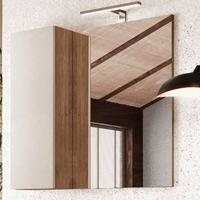 Specchiera con mobiletto e luce led