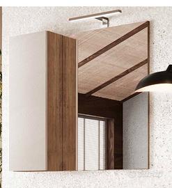 Specchiera con mobiletto e luce led