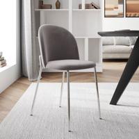 Sedie in velluto Grigio