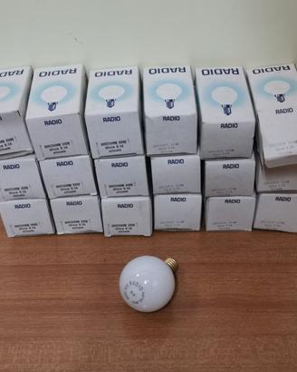 stock 18 lampadine sfera silica opale e14 220v 15w