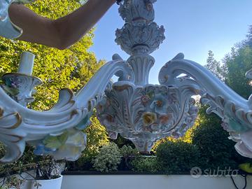 Lampadario Capodimonte, Italia, anni 60