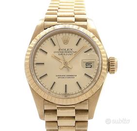 Rolex Date Just ref. 6917 Oro Lady Champagne Dial