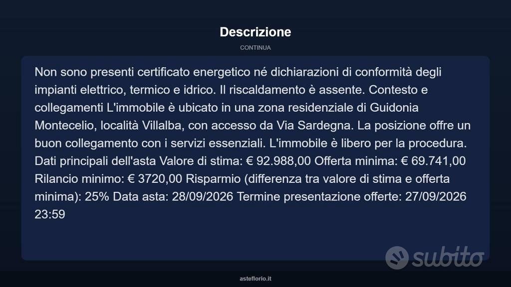 Appartamento – RM - Altro