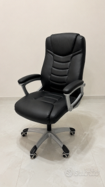 Sedia Poltrona ufficio SONGMICS OBG21B nera