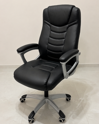 Sedia Poltrona ufficio SONGMICS OBG21B nera
