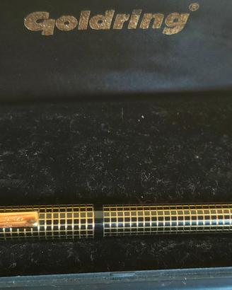 Penna a sfera vintage Goldring placcata oro