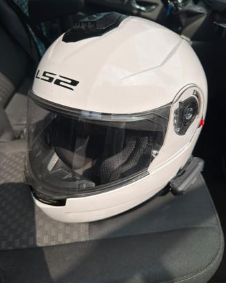 Casco LS2 Strobe 2, Cardo spirit hd