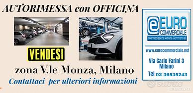 605/25 AUTORIMESSA con Officina in zona V.le Monza