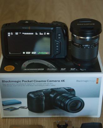 Kit BMPCC 4K + Olympus 12-200mm pari al nuovo