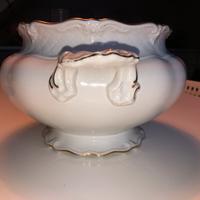 Zuppiera di fine ‘800  con decori in oro zecchino