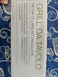 Grill da tavolo in pietra ollare