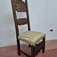 Sedia intagliata da ingresso