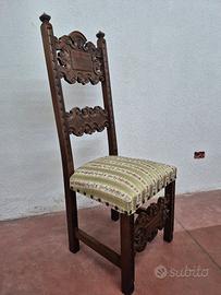 Sedia intagliata da ingresso