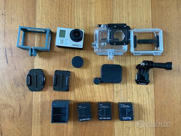 Gopro hero 3 silver edition con accessori