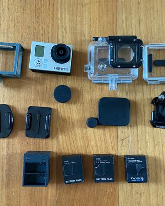Gopro hero 3 silver edition con accessori