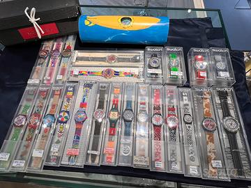 Lotto 25 orologi swatch anni 90 mai indossati