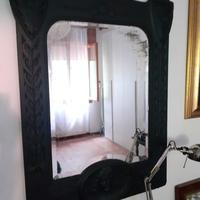 Specchio Liberty in gesso e legno, Italia sett.