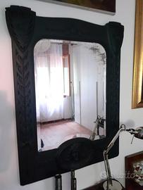 Specchio Liberty in gesso e legno, Italia sett.