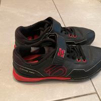 Scarpe MTB Five Ten Kestrel Lace nere/rosse