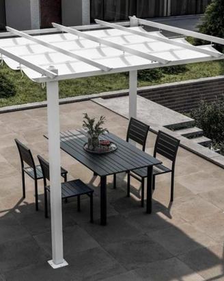 Gazebo Alluminio ANTI RUGGINE telo Scorrevole Nuov