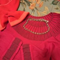 maglia donna seta e cachemere rossa 