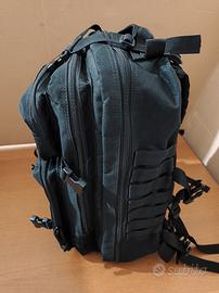 Zaino tattico nero multi scomparto – oltre 10 tasc