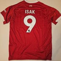 Maglia Calcio Isak 9 Liverpool 2025/26 Home Versio