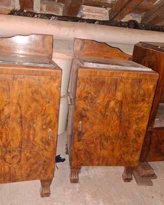 COMODINI STILE ANNI '60 E SPECCHIERA