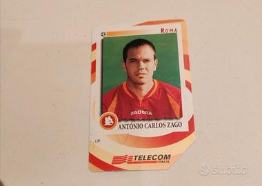 Scheda telefonica calciatore Roma 