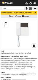 7549 ELVOX Videocitofonia / Due Fili Plus / Serie