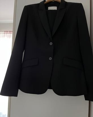Tailleur donna nero Hugo Boss giacca +2 pantaloni.