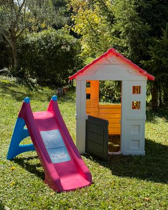 Casetta bimbo da esteno e scivolo Smoby