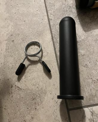 Adattatori bilancere olimpico  + molle chiudura
