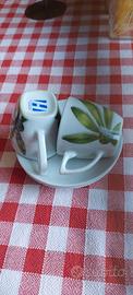 Set 2 tazzine caffè tête-à-tête in porcellana "HOM