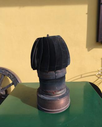 Comignolo girevole antivento in rame