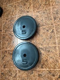 Dischi da 5kg in cemento armato, Nuovo!