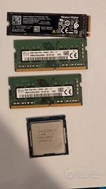 CPU Intel i7-9700, SSD NVMe WD, 2x RAM SK hynix
