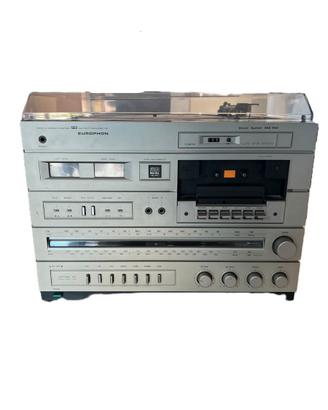 STEREO COMPATTO EUROPHON VINTAGE RCK1642 + CASSE